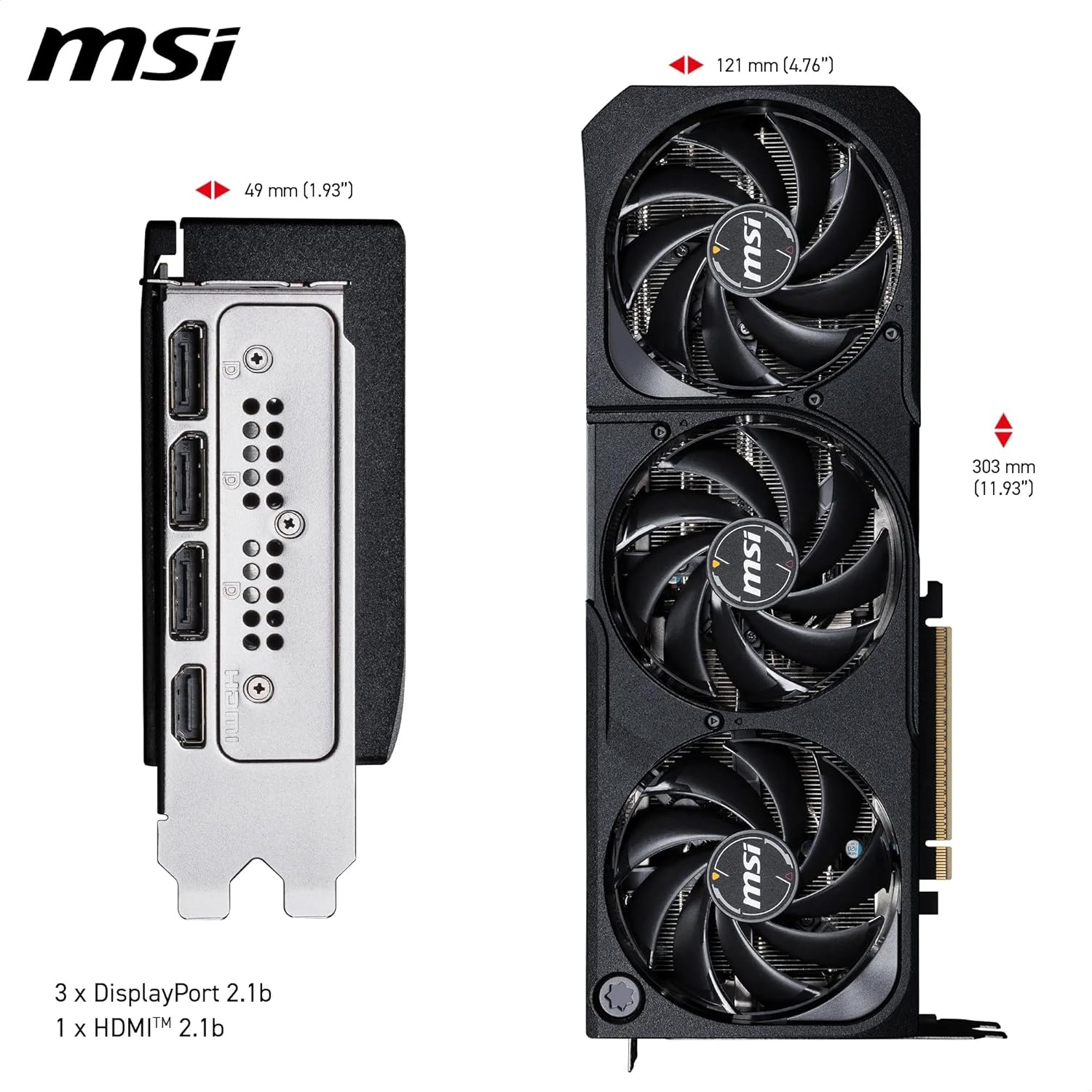 MSI GeForce RTX 5070 Ti Shadow 3X OC 16GB GDDR7 PCIe 5.0 Graphics Card